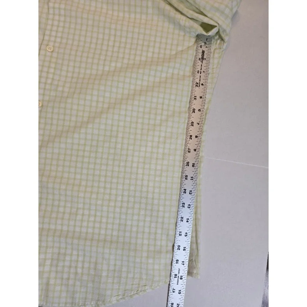 Banana Republic Slim Fit Button Down Shirt Green‎ Checkered XL